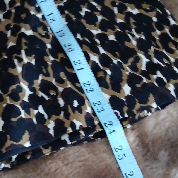 Ann Taylor Animal Print Pencil Skirt - Black and Brown - Picture 6 of 7